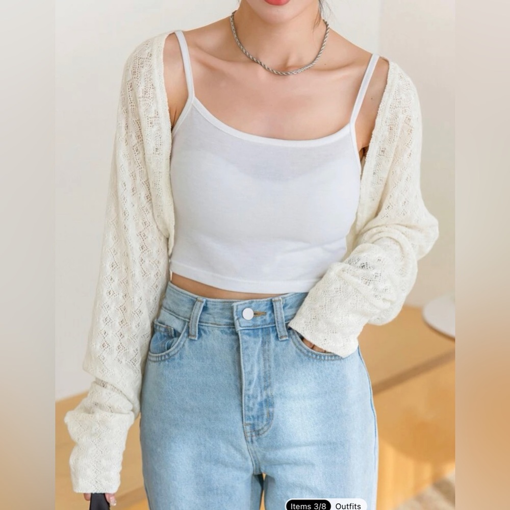 SHEIN ultra cropped sweater